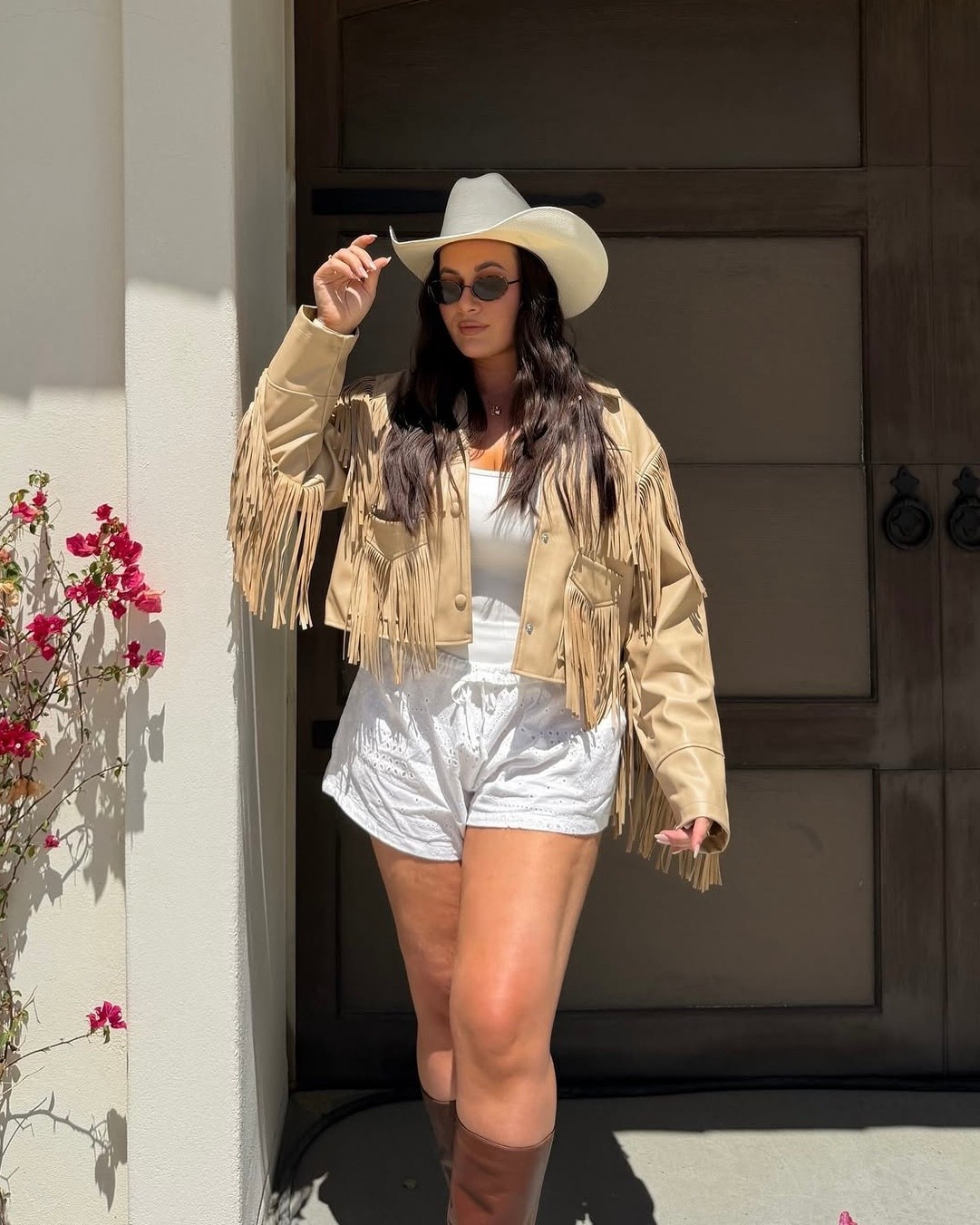 Country music festival outfit - love this fringe jacket! 

#LTKSeasonal #LTKFestival #LTKootd