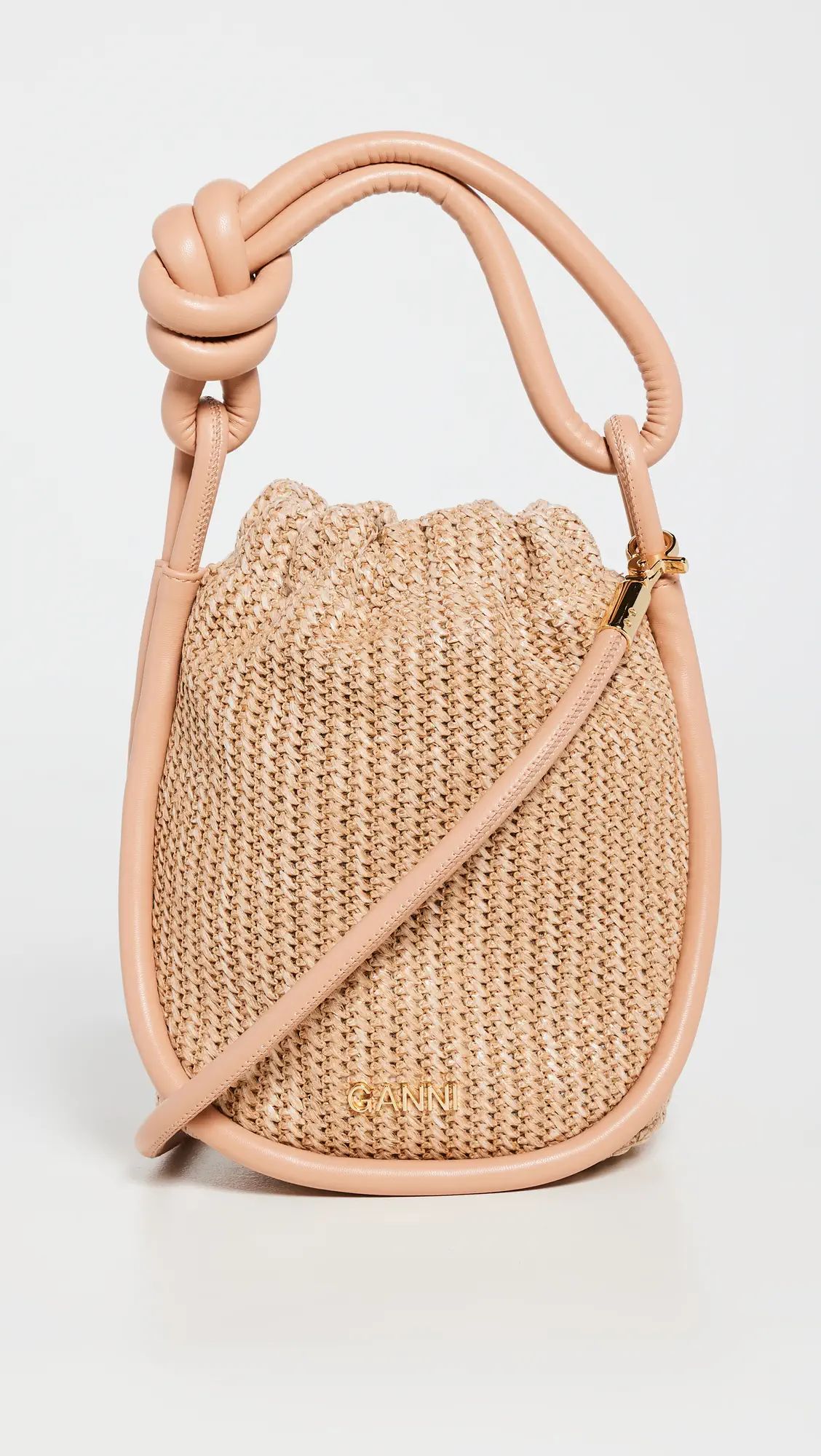Knot Small Bucket Raffia Bag | Shopbop