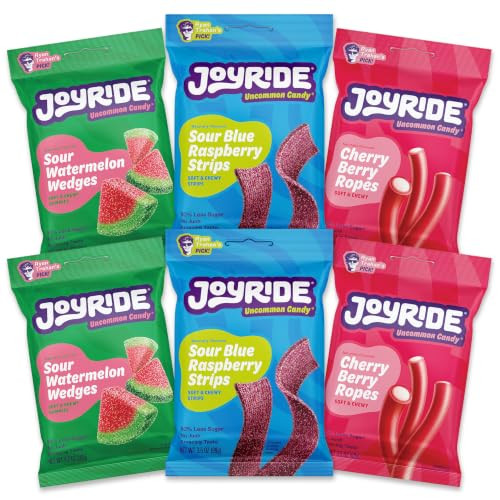 JOYRIDE Fan Favorite Variety Pack - Healthy Candy, 6-Pack Bundle | Amazon (US)
