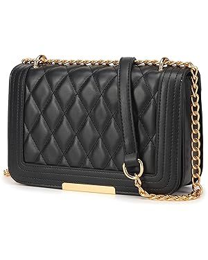 lola mae Crossbody Bags for Women Fashion Quilted Shoulder purse with Convertible Chain Strap Cla... | Amazon (US)