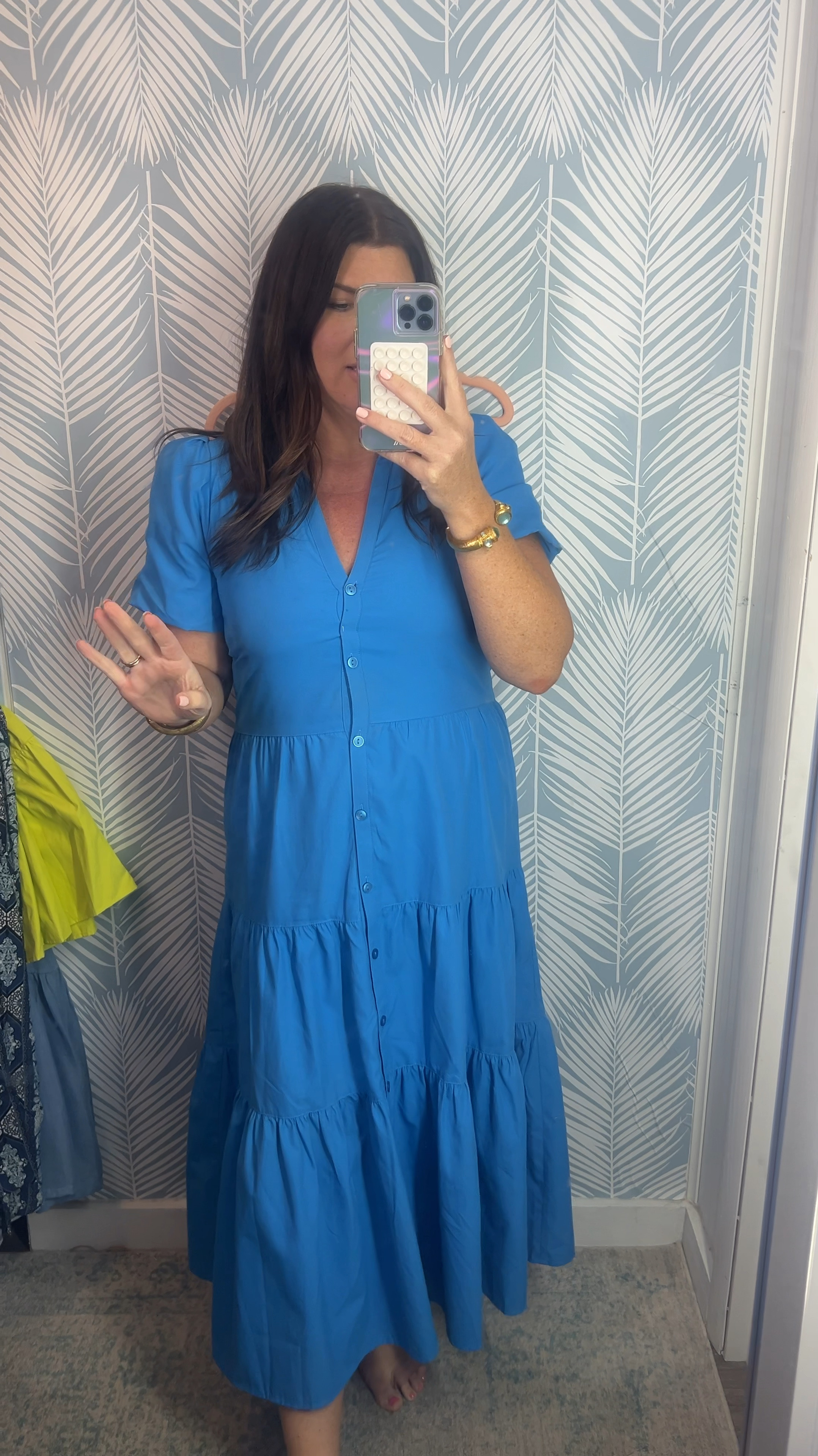 Brochu Walker dress ootd 
blue maxi beach dress 

#LTKMidsize #LTKOver40 #LTKVideo