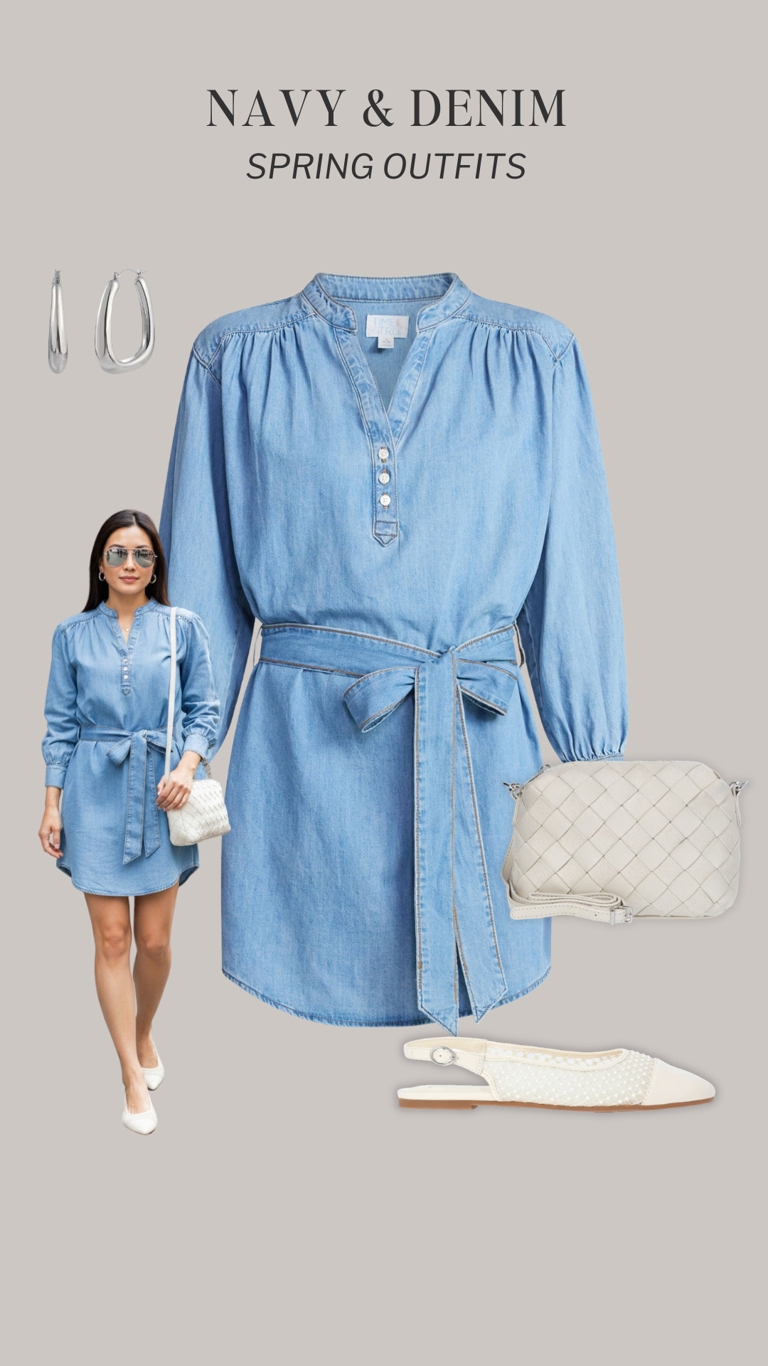 Navy and Denim Spring Outfits 🎉 New spring arrivals at @walmart styled in outfits featuring navy and denim 🌸

how to style, outfit ideas, elevated outfit, wardrobe essentials, mary jane flats, barrel jeans, striped tee, jacket, sweater, dress, cardigan, pumps, chambray, wide leg jeans, loafers, denim jacket, pants, casual sneakers

 @walmartstyle #everydaystyle #walmartfinds #walmartfashionfinds #timeandtru #walmartsweater
 

 #LTKootd #LTKmomlife