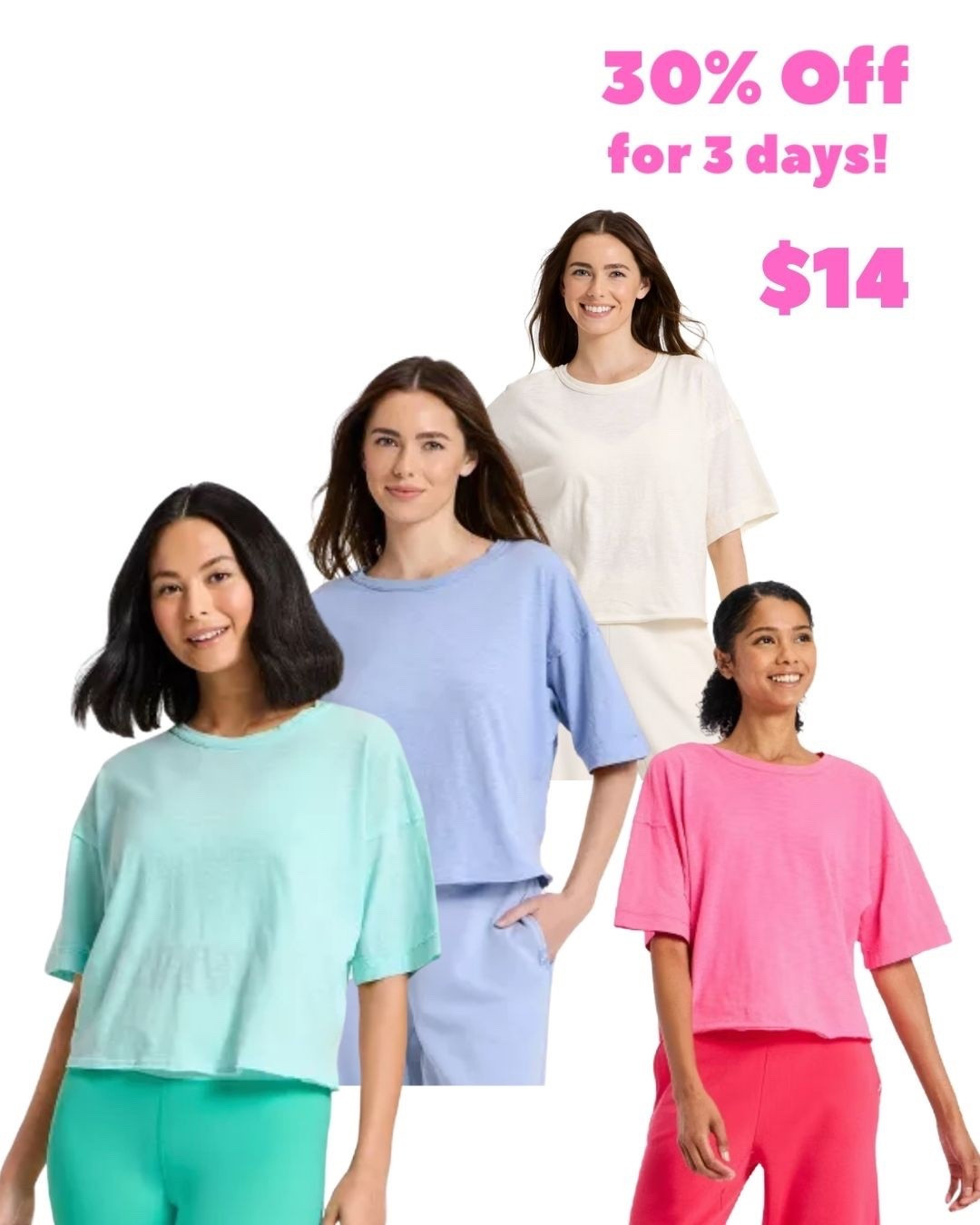 Joylab 30% Off Sale (For 3 Days)! 🎯 🩷🧡💛💚🩵💜
… cute little boxy tee for a great price!

#LTKFindsUnder50 #LTKSaleAlert #LTKActive