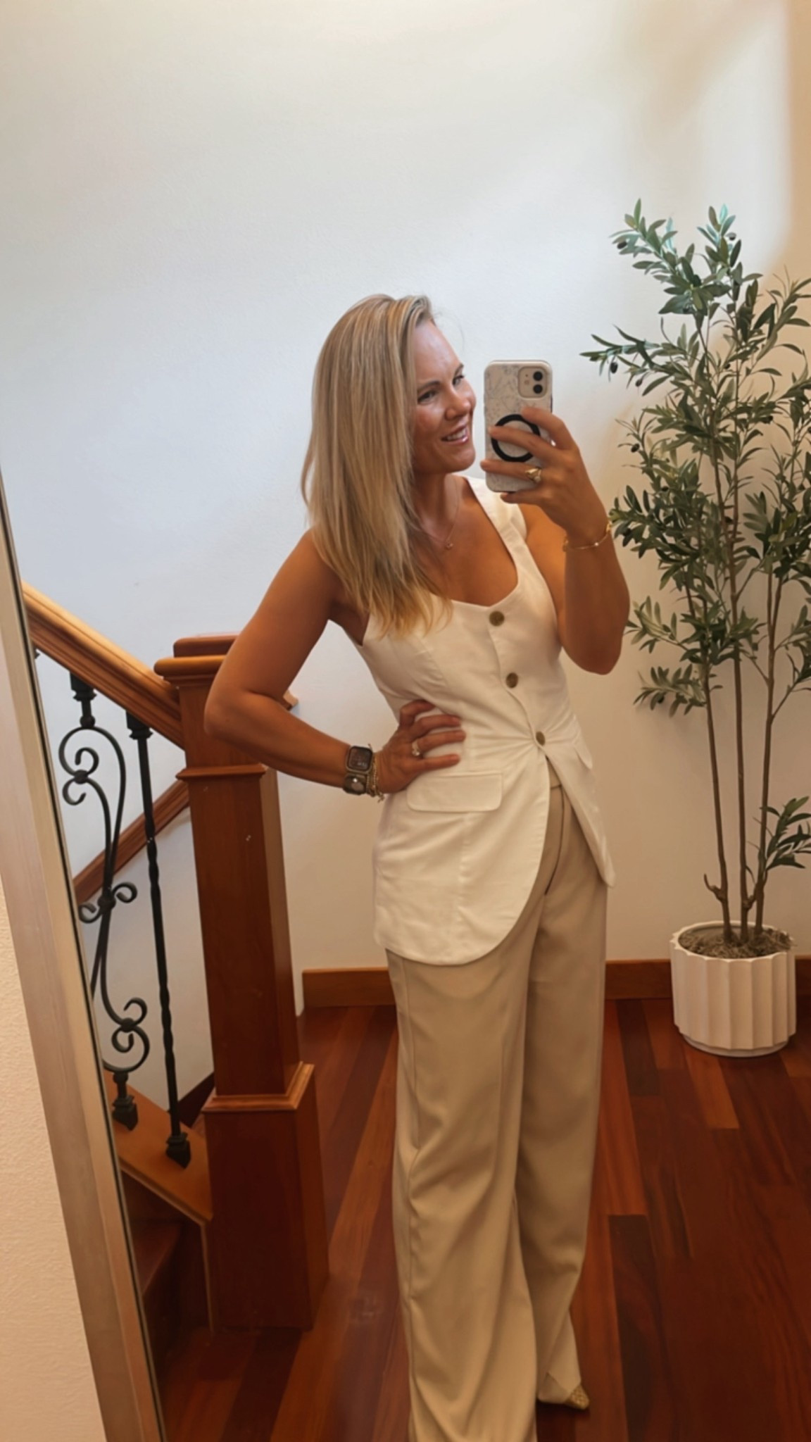 How cute is this vest from Target paired with trousers from Amazon - pre-fall haul outfit coming in hot- vest is on clearance right now under 21 

#LTKxMadewell #LTKSaleAlert #LTKFindsUnder50