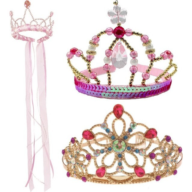 Deluxe Princess Tiara Pink/Multi Bundle | Maisonette
