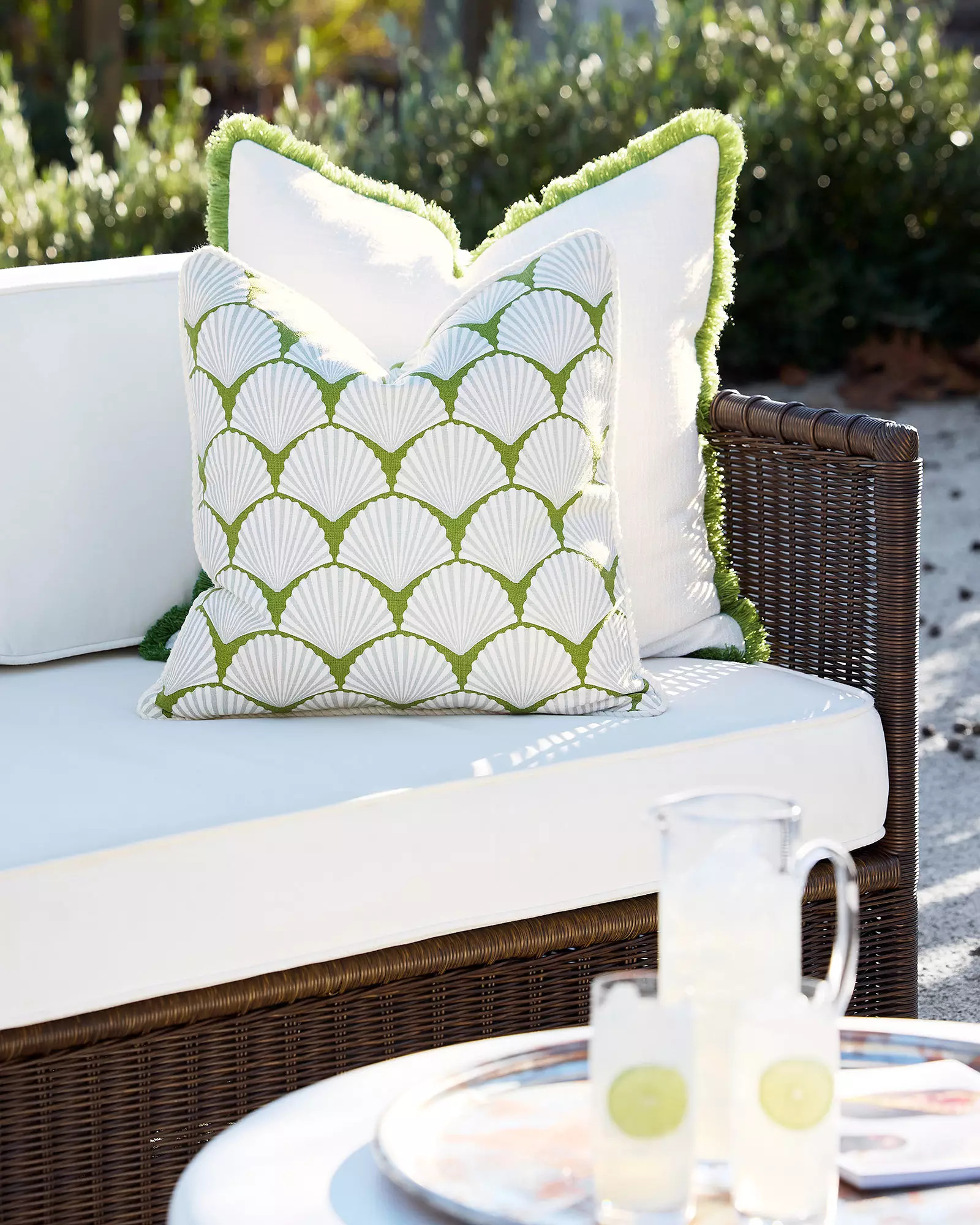 Sandbar Outdoor Pillow Cover | Serena and Lily