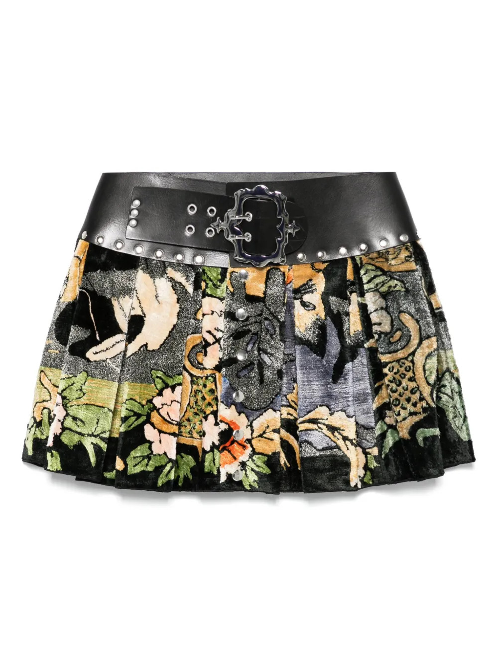 Chopova Lowena velvet mini skirt - Black | Farfetch Global