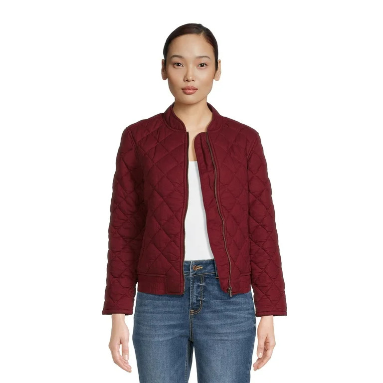 Time and Tru Women's Bomber Jacket | Walmart (US)