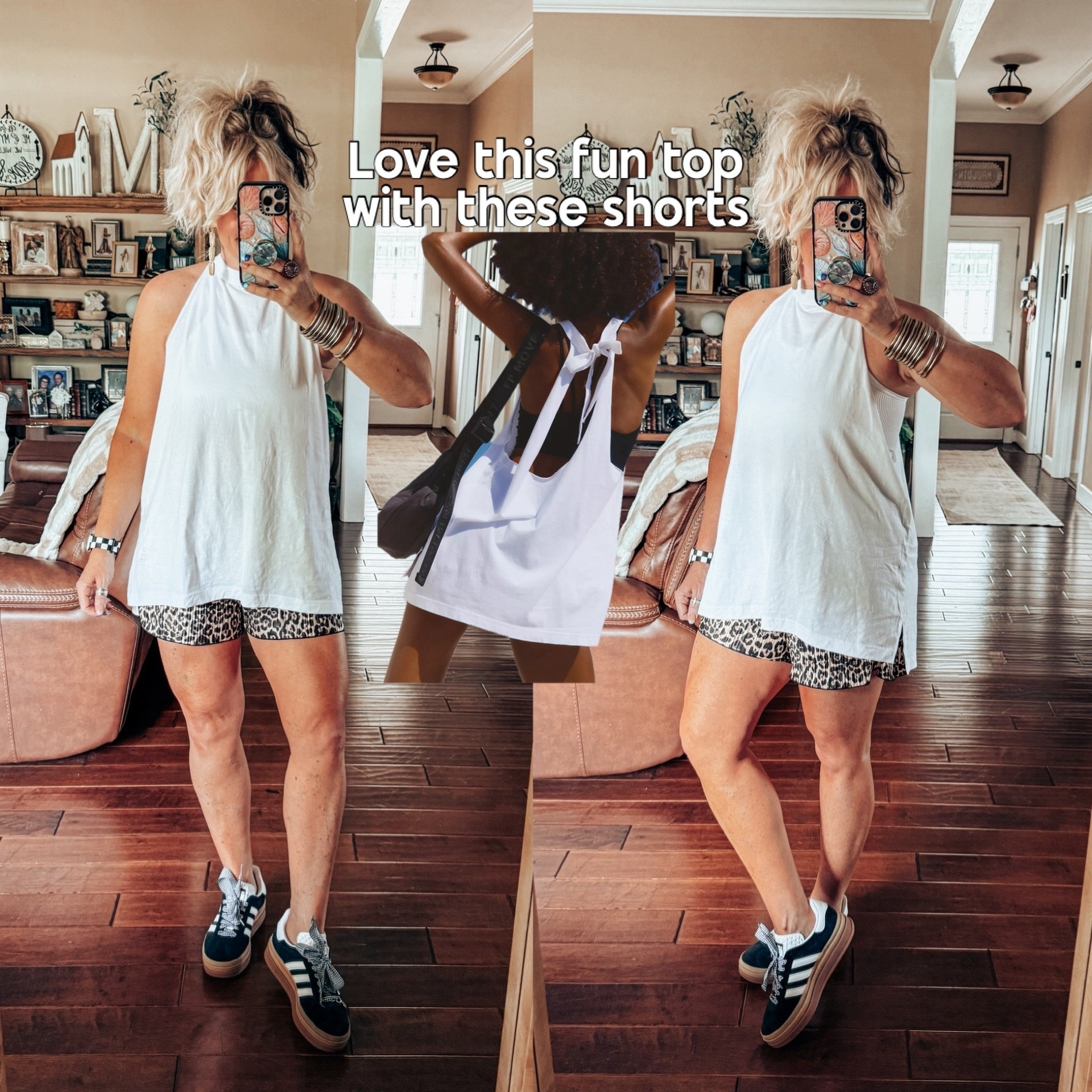 These shorts look so cute with so many tops! I love this top I just recently bought and it was perfect with these shorts! 👏🏼🥰
Save with code MANDIE on these shorts which is part of a set from @wkndchasers on IG  

#LTKFindsUnder50 #LTKOver40 #LTKStyleTip