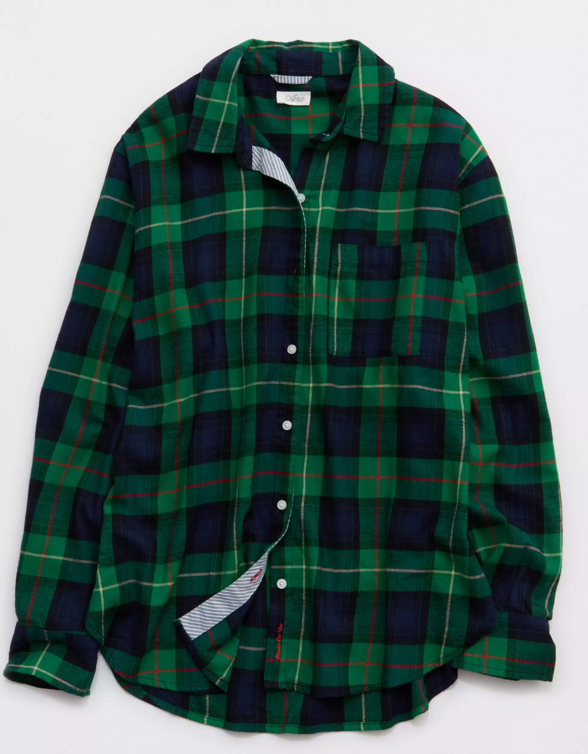 Aerie Flannel Pajama Shirt | Aerie
