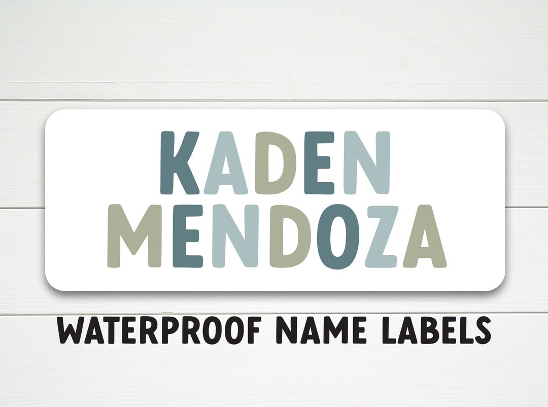 Neutral Name Labels, Daycare Labels, School Supply Labels, Waterproof Labels, Personalized Name L... | Etsy (US)