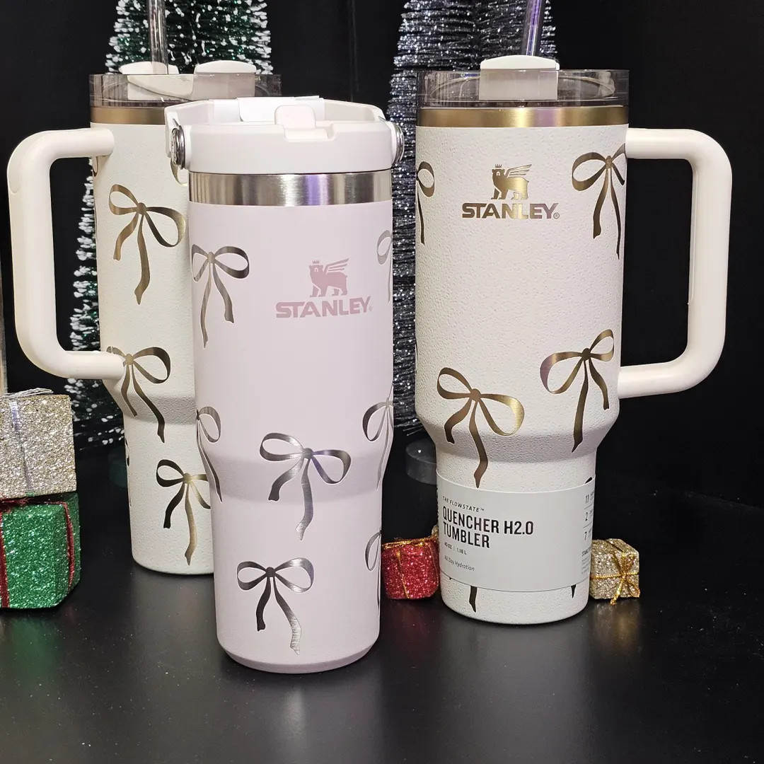 Engraved Stanley Bottle: Coquette Bows Design, 30 or 40 oz | Etsy (US)