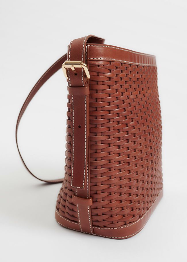 Braided Leather Bucket Bag | & Other Stories US