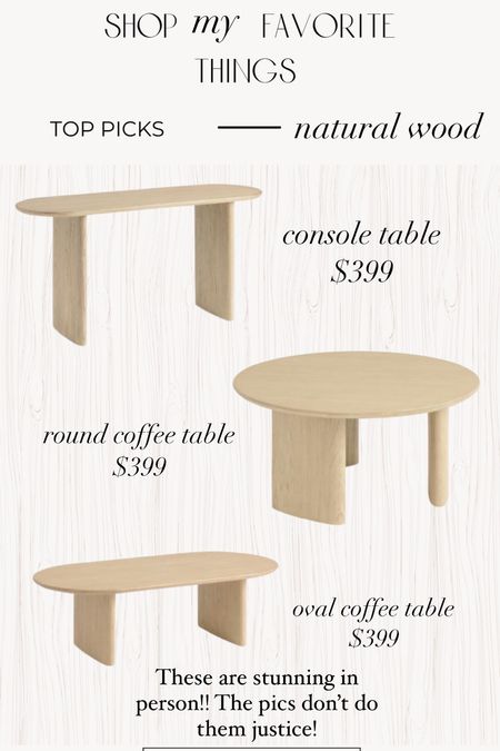 World Market Natural Wood Tables! 

#LTKhome #LTKsalealert #LTKSeasonal