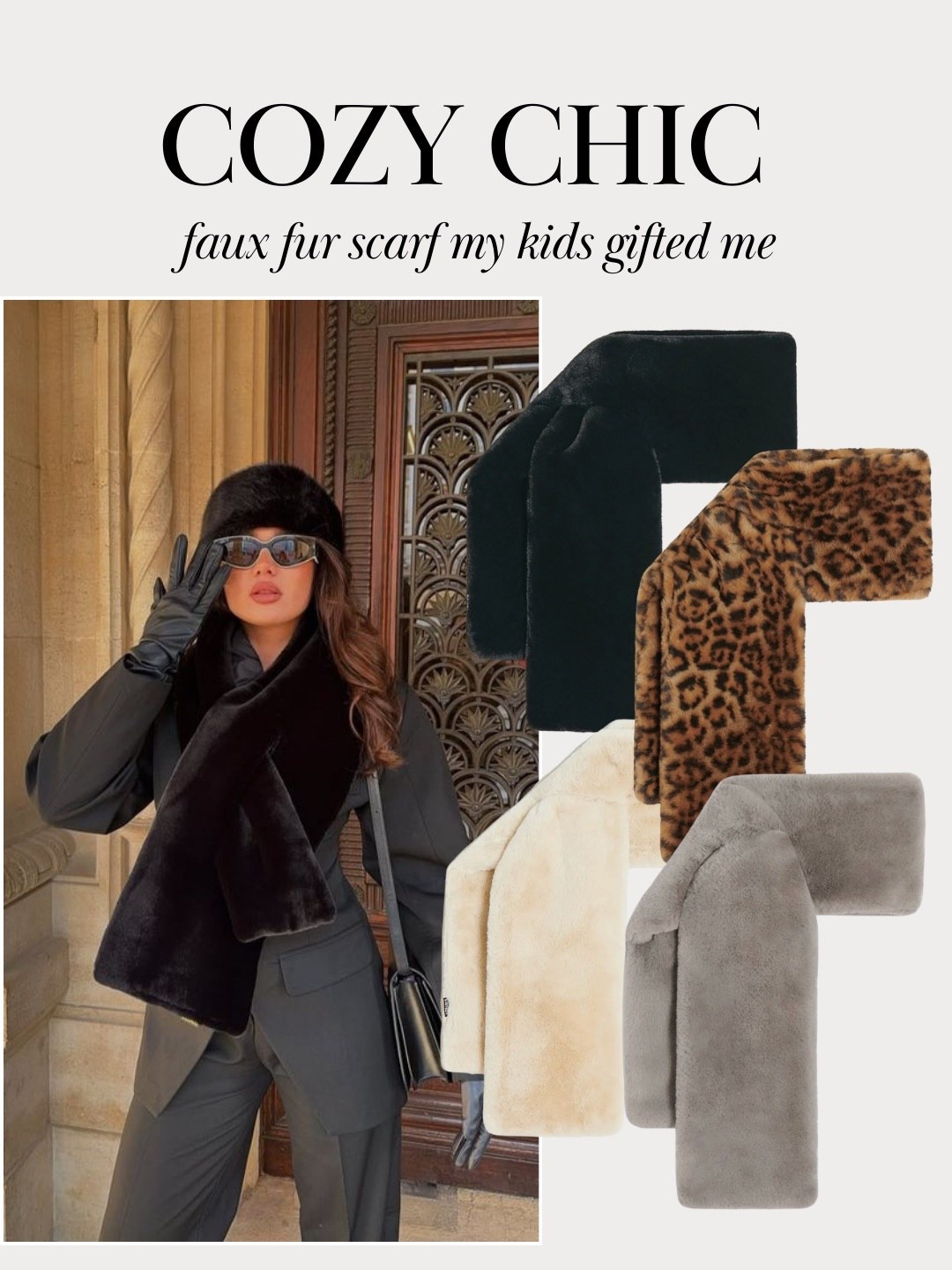 Faux fur scarf! My kids gifted me this, great Valentine’s Day gift 

#LTKSeasonal