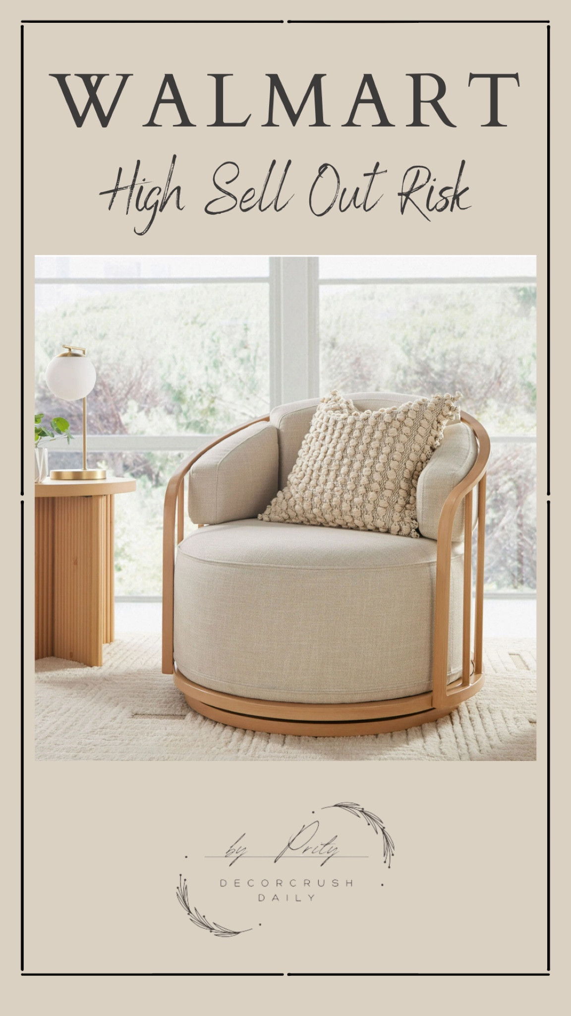 Walmart viral Lilian Swivel Chair Back in Stock

#LTKHome #LTKStyleTip