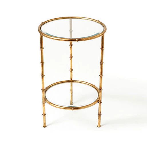 Gold Bamboo Round Table | Mintwood Home