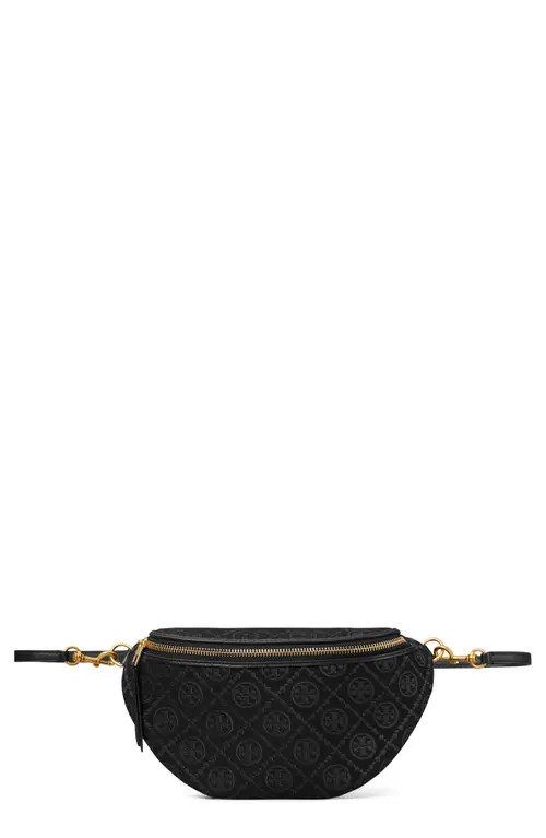 Tory Burch T Monogram Jacquard Belt Bag in Black at Nordstrom | Nordstrom