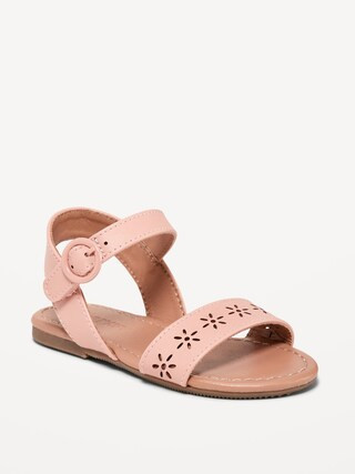 Faux-Leather Buckle Sandals for Toddler Girls | Old Navy (US)