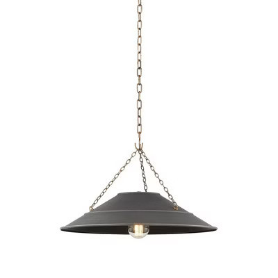 Troy Lighting Arcane 1 - Light Pendant in  Patina Brass/Graphite | Target