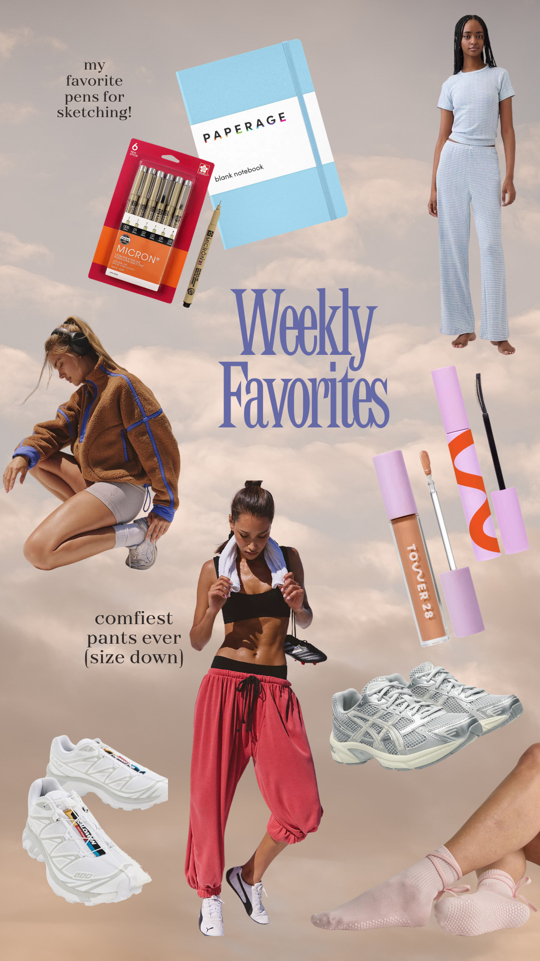  
Favs of the week!! 🏃‍♀️✍️💗👟🥰
 