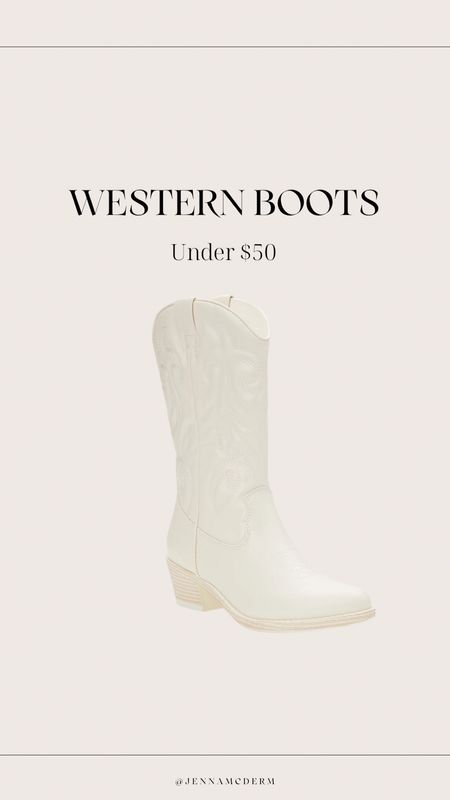 Walmart western boots under $50. Ordered size 7.5

#LTKsalealert #LTKshoecrush #LTKunder50