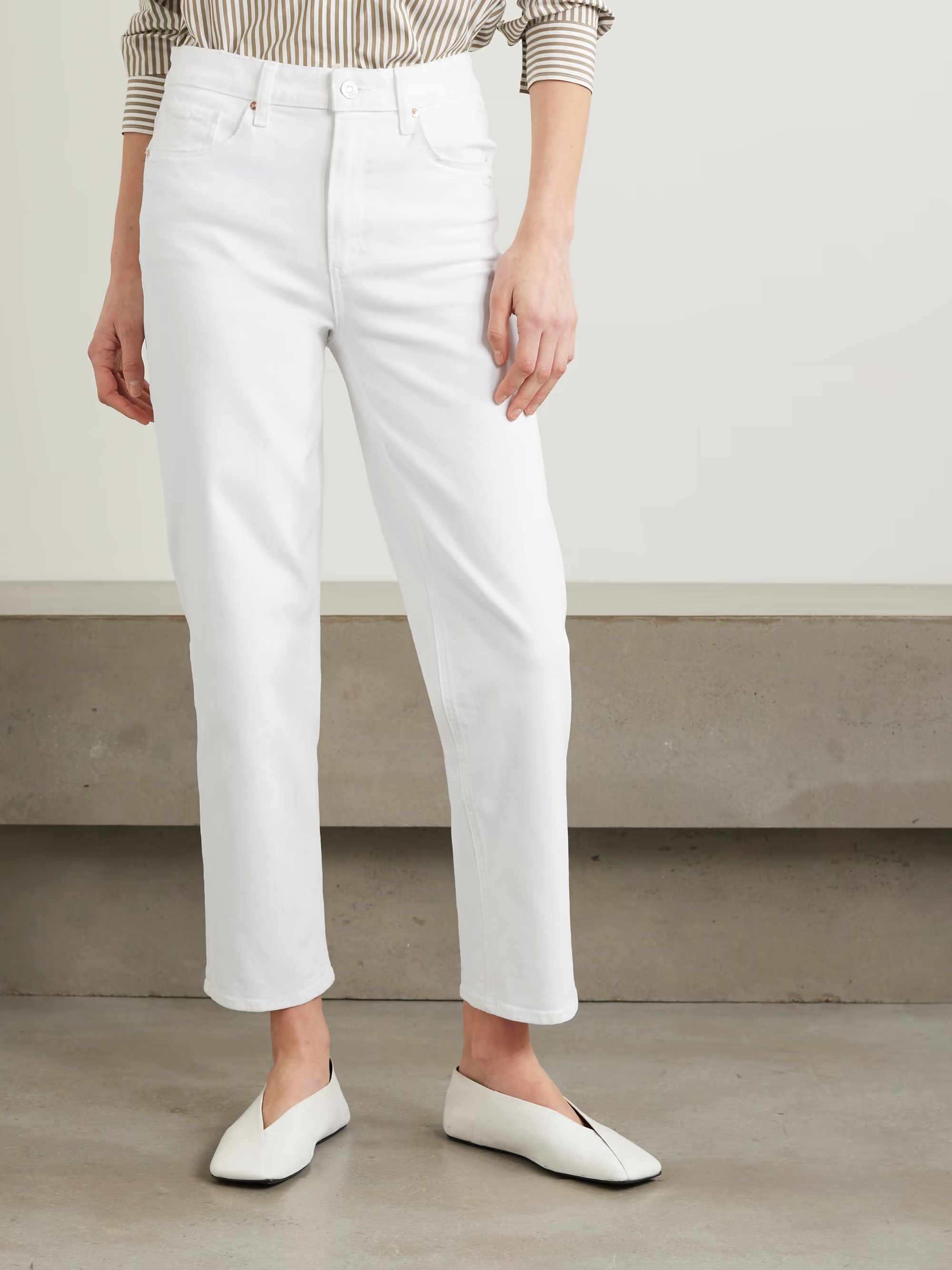 Sarah cropped high-rise straight-leg jeans | NET-A-PORTER (US)