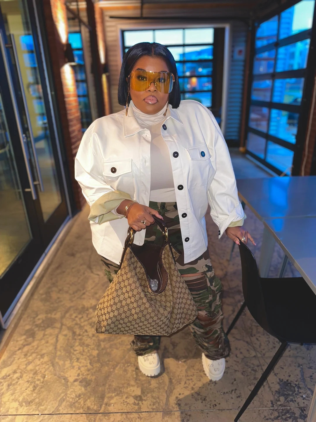 Vegan Leather Shacket Bone - Etsy | Etsy (US)