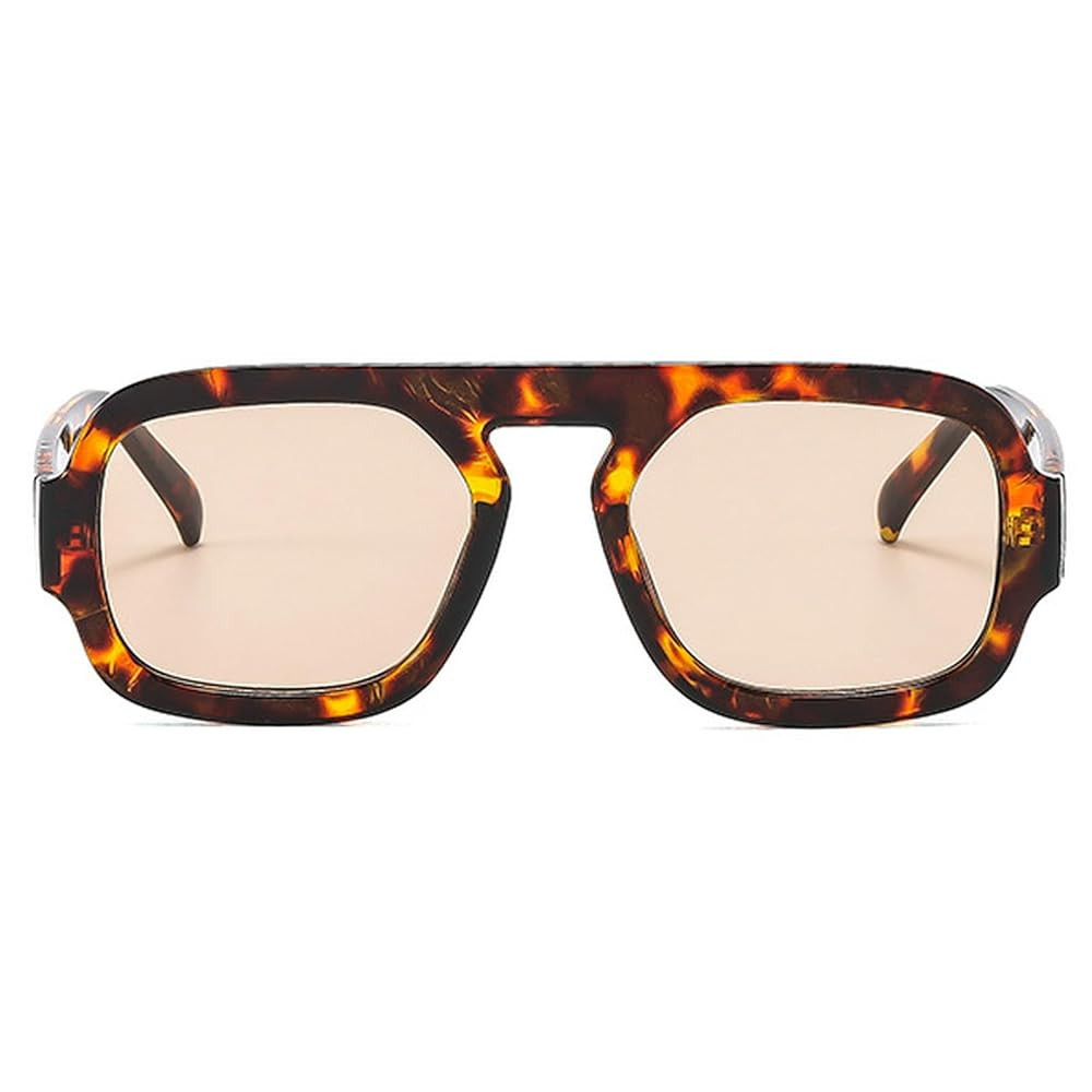 Retro Square Sunglasses Women Fashion Gradient Shades UV400 Men Punk Blue Green Sun Glasses N47 | Amazon (US)