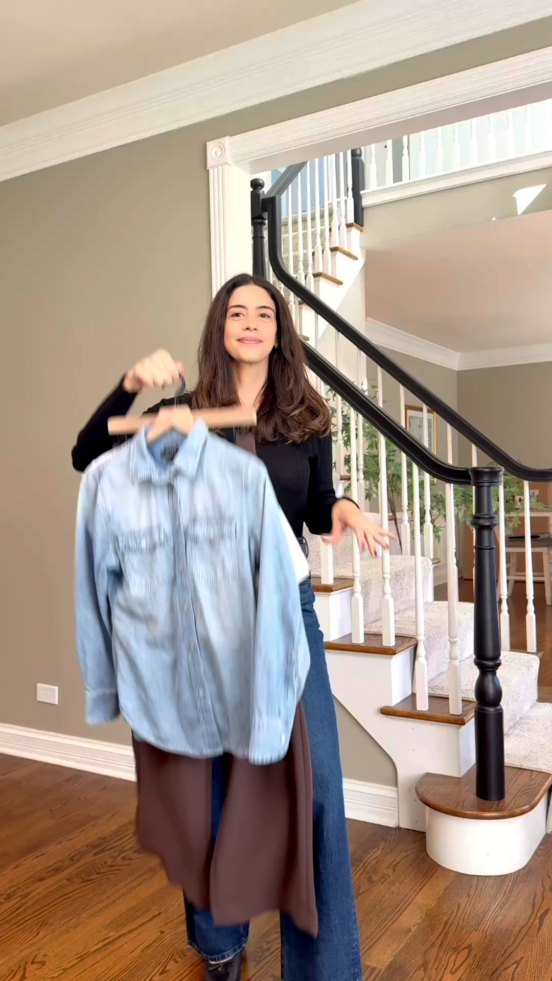 Casual fall outfit I love! These pants are so comfortable. I paired them with a basic tee and layered a denim shirt on top for those chilly mornings. I finished it off with sneakers for comfort, plus a suede bag and sunnies for an effortless vibe. 🍂
Sizing
Tee size Medium
Denim shirt size 4
Pants are TTS


#LTKFindsUnder100 #LTKSeasonal #LTKStyleTip