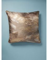24x24 Abstract Metallic Pillow | HomeGoods