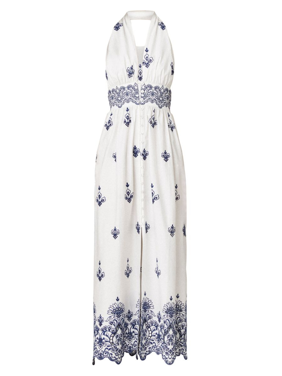 Marguerite Arabesque Cotton Maxi Dress | Saks Fifth Avenue
