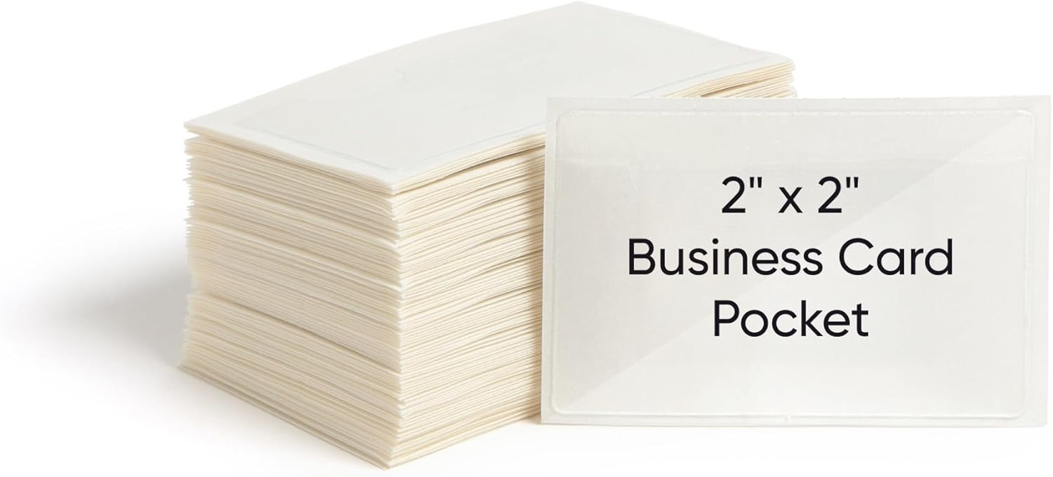 Smead Self-Adhesive Poly Pocket, Document Size, Clear Adhesive Pockets, Storage Labels, 100 per B... | Amazon (US)