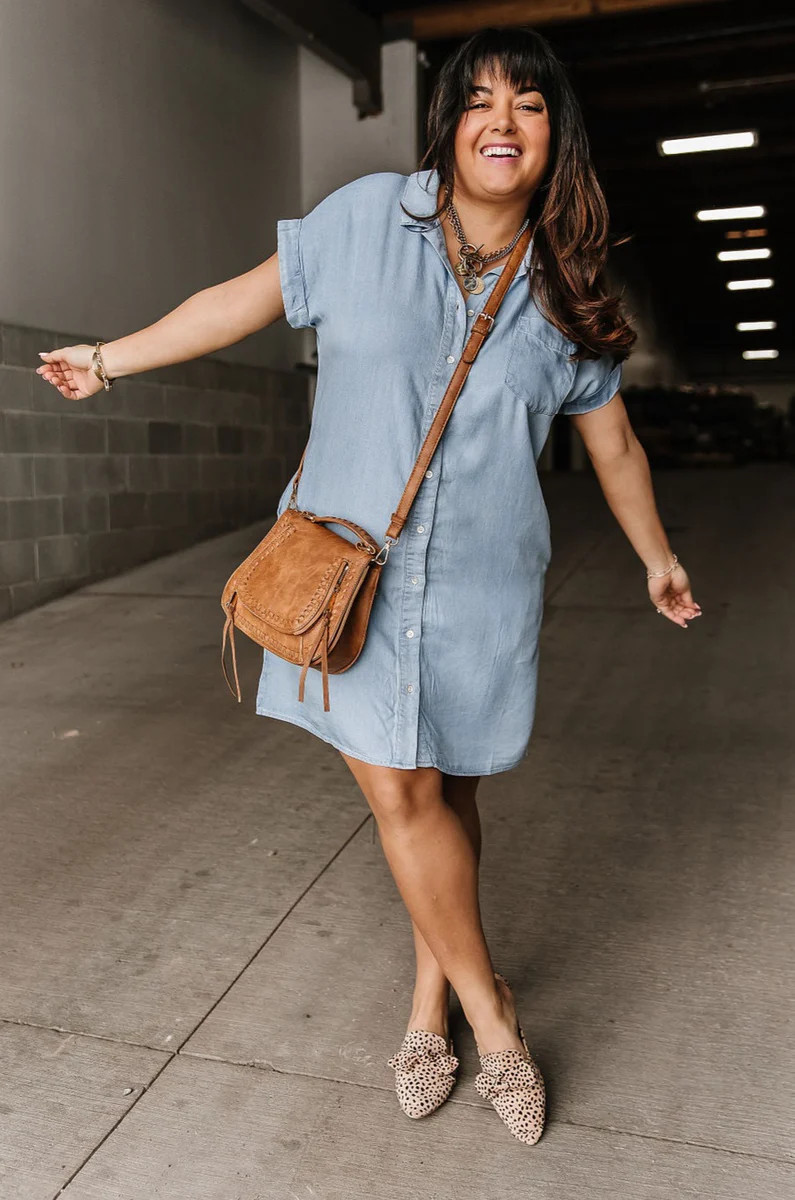 Chambray Shirt Dress | Mindy Mae's Market