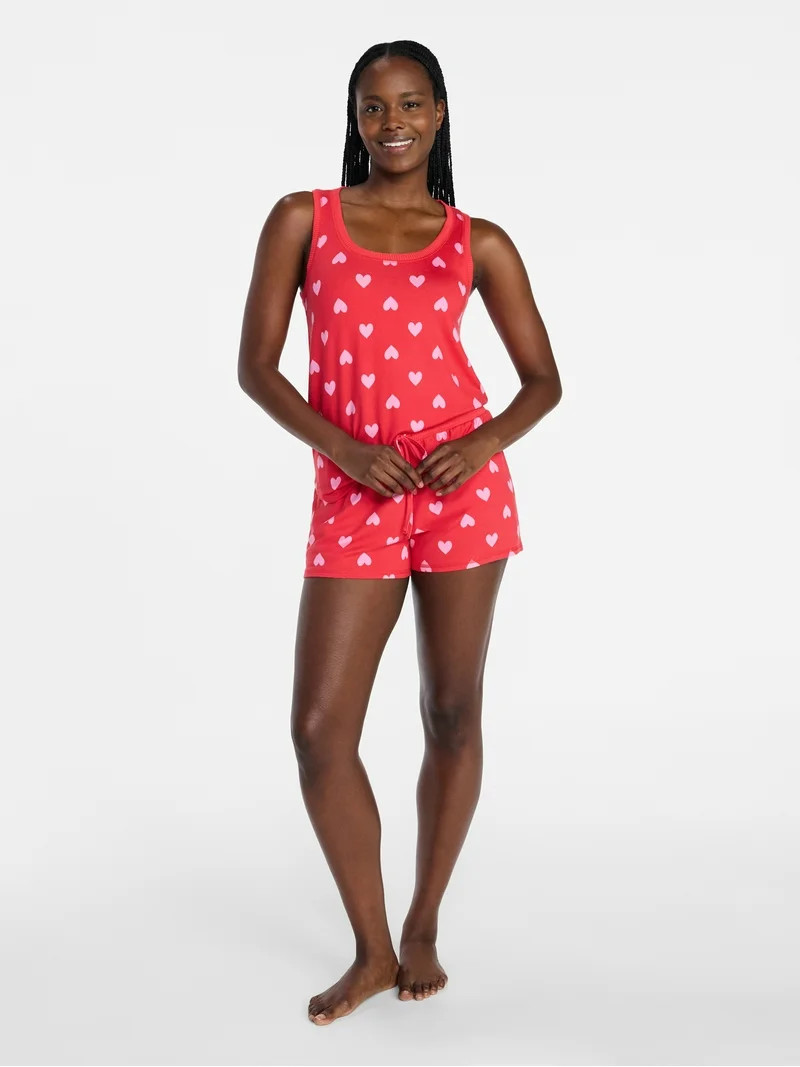 Joyspun Women's Cozy Lounge Collection Hacci Knit Sleep Tank Top, Sizes XS-3X | Walmart (US)