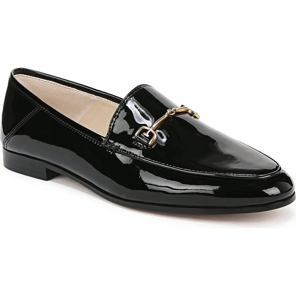 Sam Edelman Loraine Bit Loafer in Black Patent/Gold at Nordstrom, Size 5.5 | Nordstrom