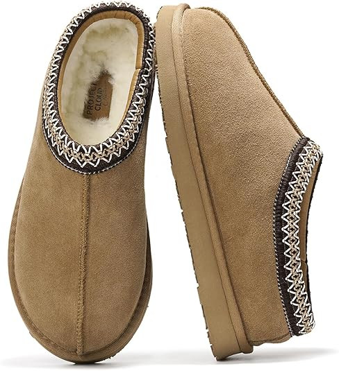 Project Cloud Australian Sheepskin Mens Slippers - Memory Foam House Slippers for Men Indoor & Ou... | Amazon (US)