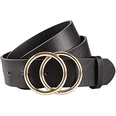 Earnda Women's Leather Belt Fashion Soft Faux Leather Waist Belts For Jeans Dress | Amazon (US)
