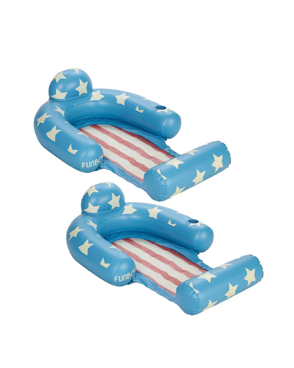 Mesh Chair Float Stars & Stripes, 2-Pack | FUNBOY