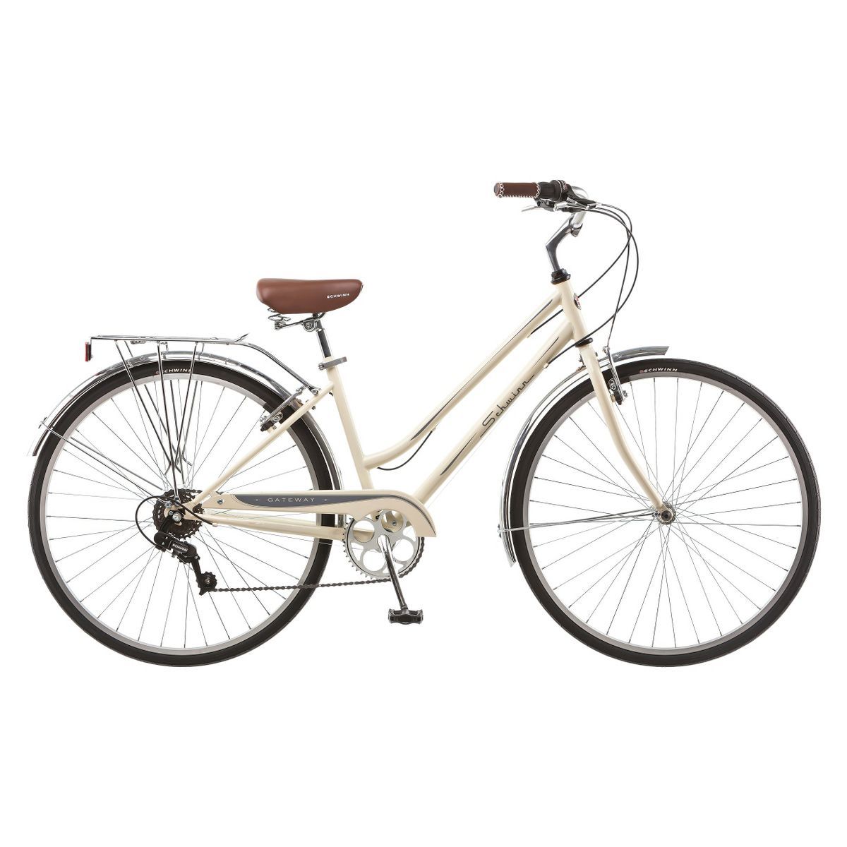 Schwinn Women's Gateway 700c/28" Hybrid Bike - Cream | Target