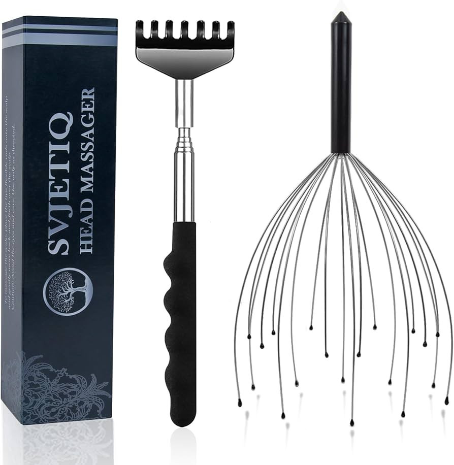 Scalp Massagers Back Scratcher, 20 Fingers Scalp Scratcher Head Massager & Back Massager for Men ... | Amazon (US)