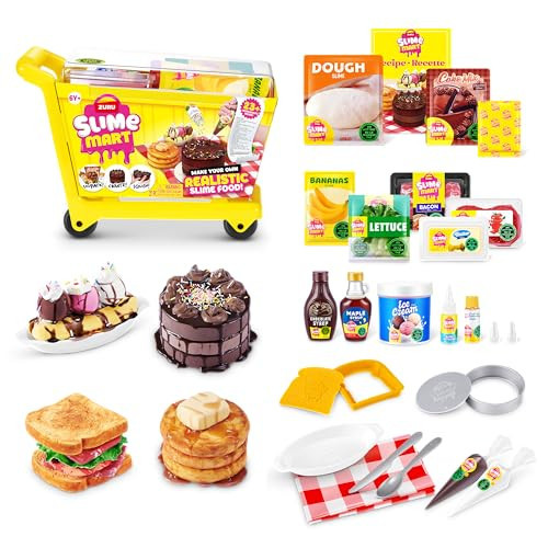 Slime Mart Shopping Cart by ZURU, Toy, Arts & Crafts for Kids and Kidults Soft Slime Making Kit - Slime Kit for Girls Ages 6 -10 - Fun Gift Idea for Boys Girls - Fidget Toys - Sensory Toys | Amazon (US)