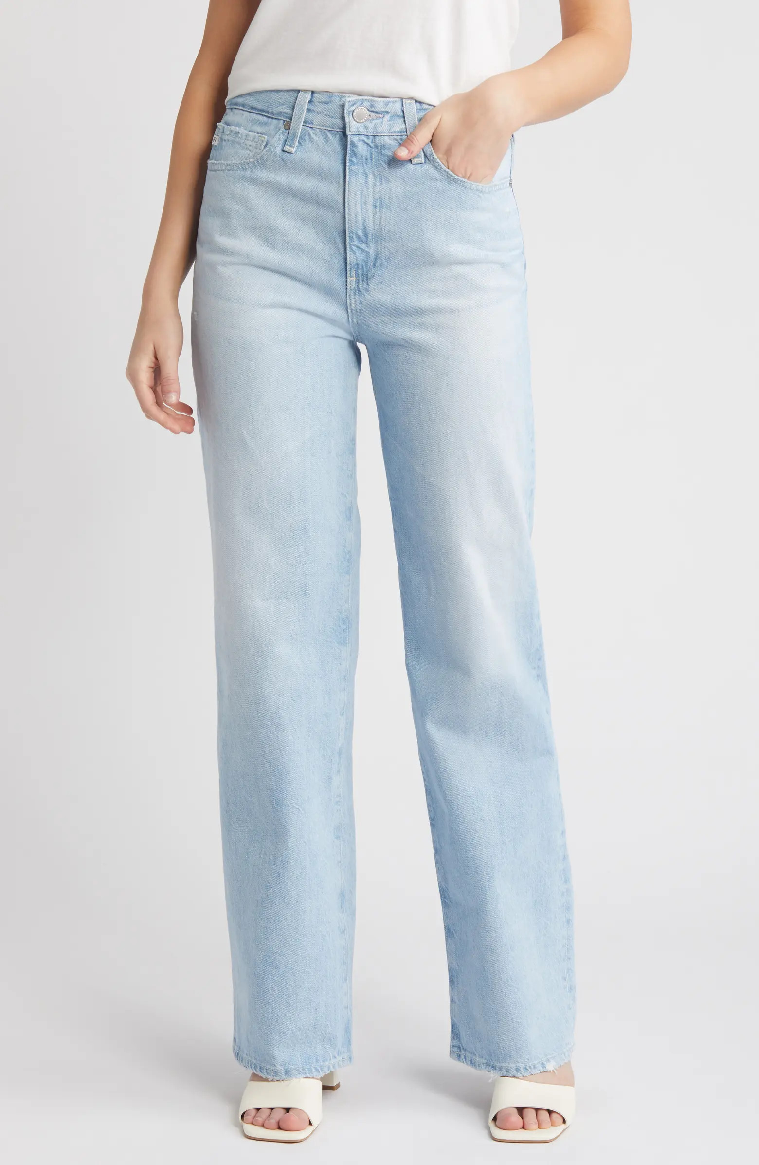 AG Kora High Waist Wide Leg Jeans | Nordstrom | Nordstrom