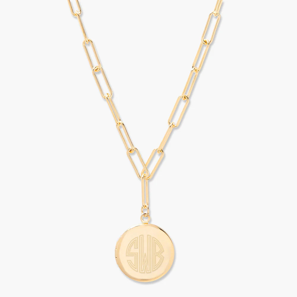 Isla Elongated Link Locket | Brook and York