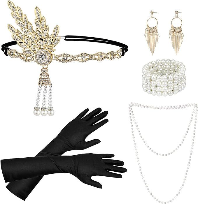 Dreamtop 1920s Great Gatsby Accessories Flapper Accessories 1920s Accessories for Women Roaring 2... | Amazon (US)