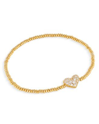 Ari Pavé Heart Beaded Stretch Bracelet | Bloomingdale's (US)
