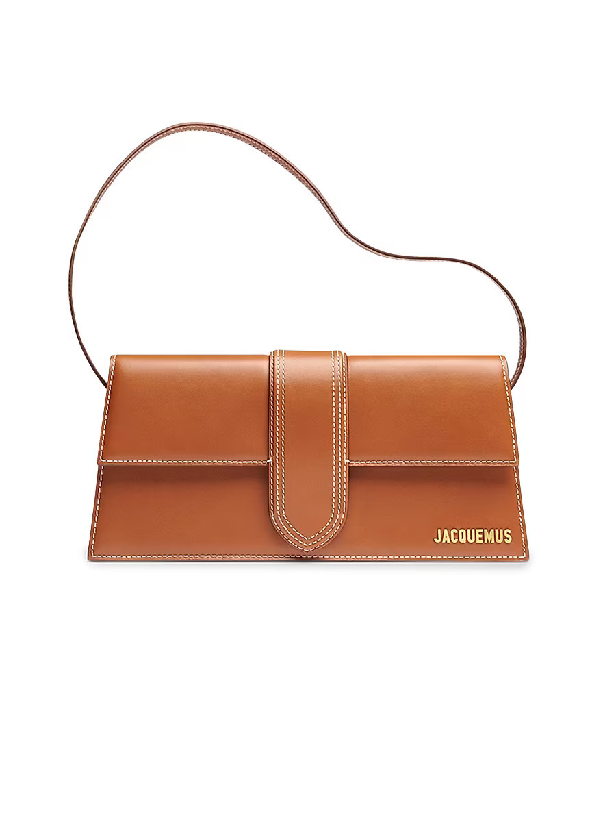 Women's Le Bambino Long Leather Top Handle Bag - Light Brown | Saks Fifth Avenue