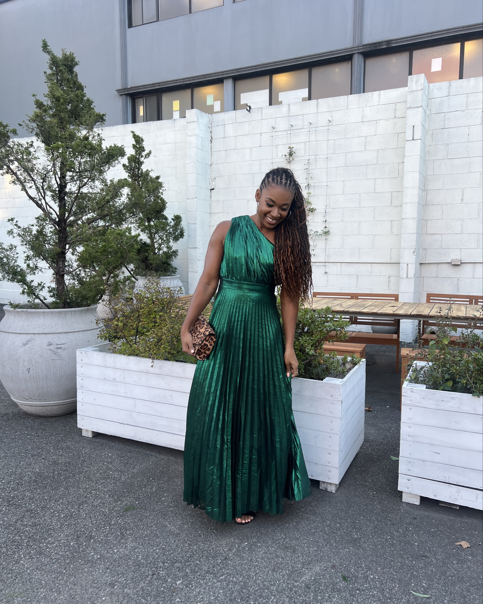 This one-shoulder green metallic dress was the perfect Amazon find as a wedding guest 

#LTKSeasonal #LTKWedding