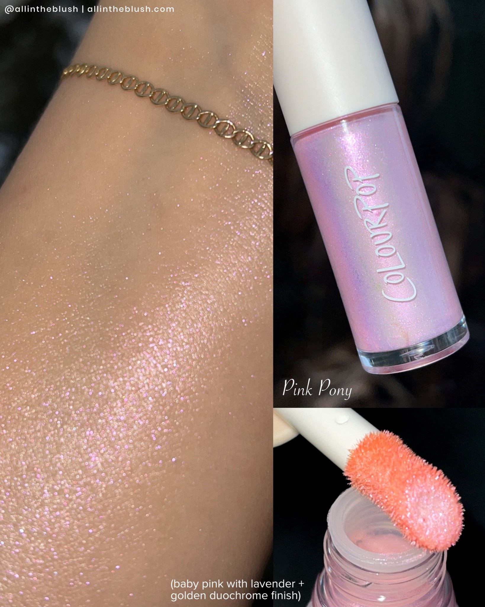 Swatching ColourPop’s “Pink Pony” Liquid Hi-Lite Dewy Liquid Highlighter🩷

#LTKBeauty #LTKootd #LTKgrwm