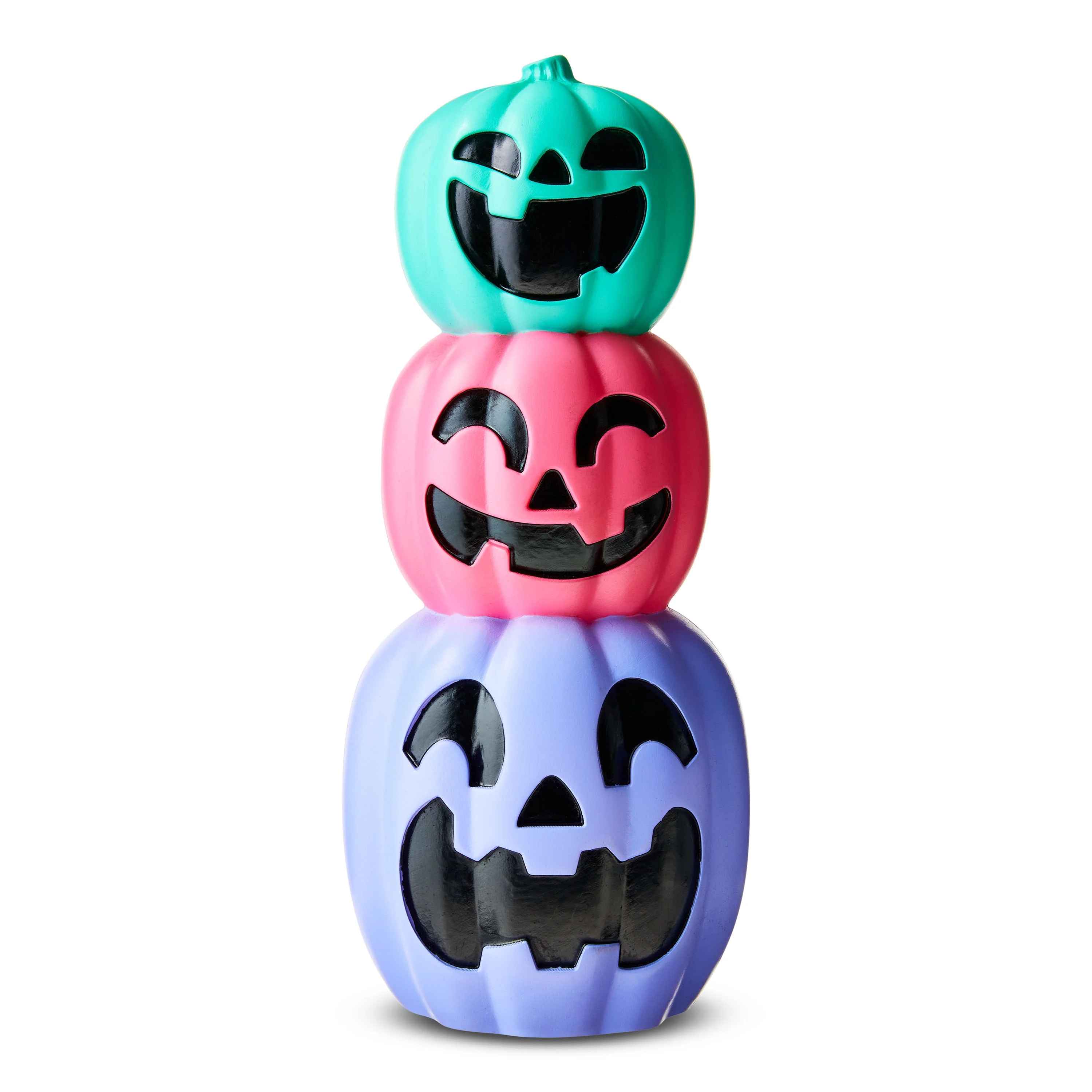 12" Colorful Jack-o'-Lantern LED Blow Mold Stack, Summer Frights by Way To Celebrate | Walmart (US)